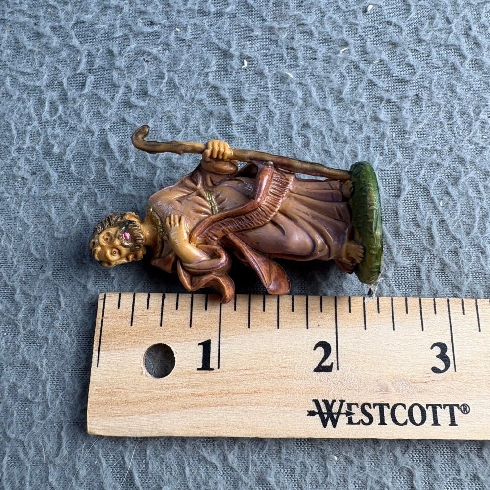 Vintage Fontanini Nativity Set 10 Piece Italy Polymer Figures Holy Family Kings - Picture 5 of 11